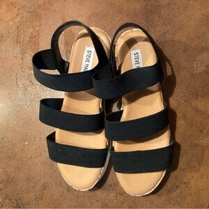 Steve Madden Black Strappy Sandals